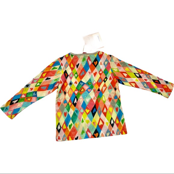 Paper Wings Harlequin Hearts Tee 5 NWT - Picture 2 of 5